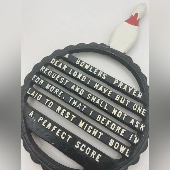 Vintage Bowling-Theme Trivet / Pot Stand — Kitchen Décor - Picture 5 of 5